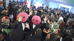 Crowd and Bibs in front of Cinema Europa during the festival; photographer Julien Duval