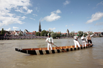 Fischerstechen auf der Donau in Ulm