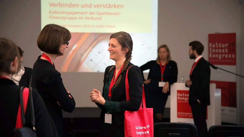 KulturInvest-Kongress 2014 - anregende Gespräche in den Pausen 