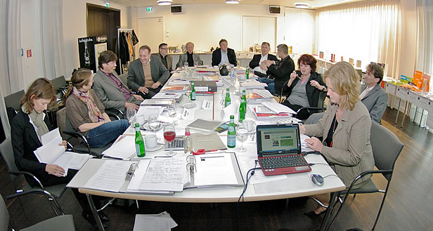 Blick in die Jurysitzung 2009